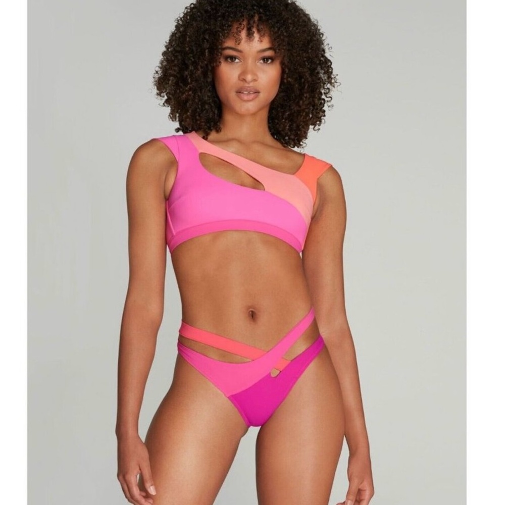Agent Provocateur Pink and Orange Bikini Set